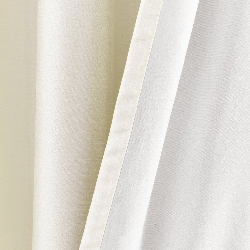 Faux Silk 100% Blackout Window Curtain Panel
