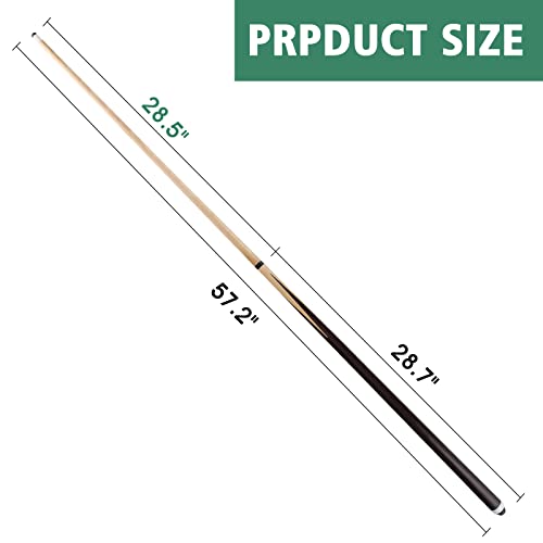 36inch 58inch Hardwood Billiard Cue Sticks Set of 2 I155