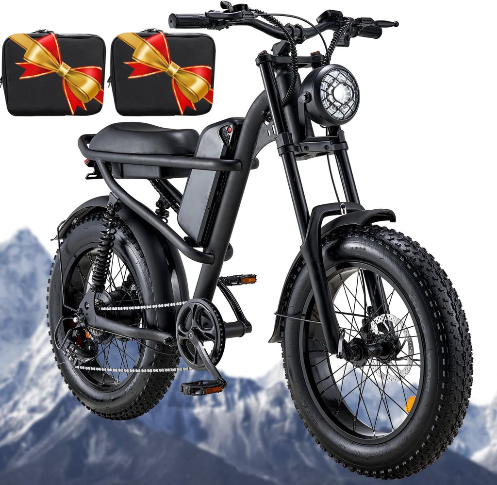 Retro 1500W Electric Bike with 20 Inch Fat Tire R537