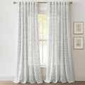 Doreen Delicate Floral Window Curtain Panel Set