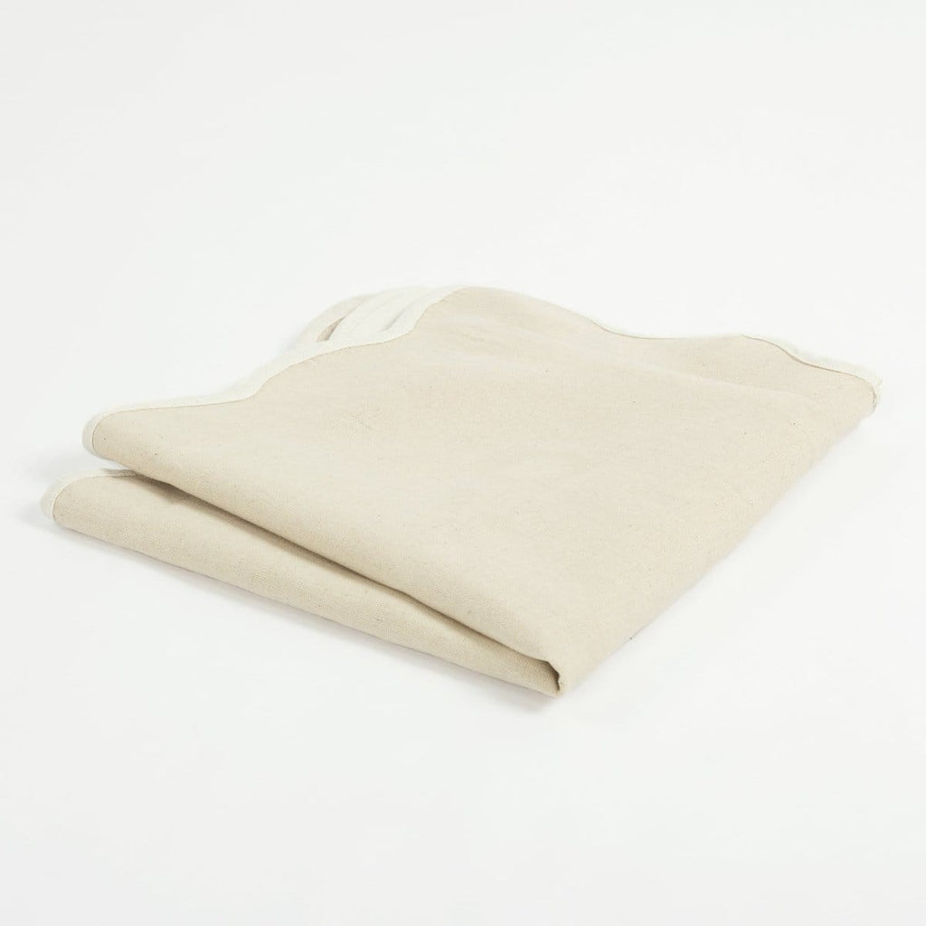Coastal Chic Scalloped Edge Throw Pillow Cover