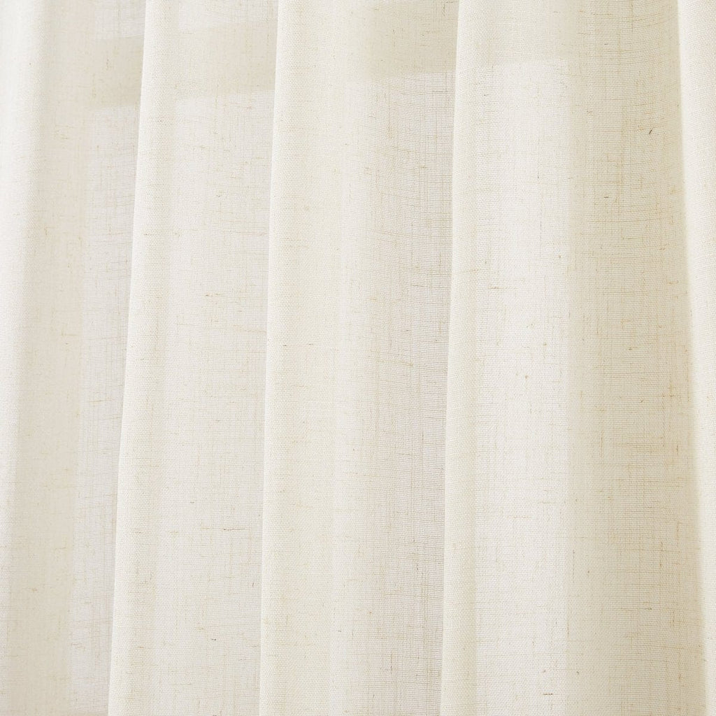 Brigitte Embroidery Eyelet Scalloped Edge Window Curtain Panels