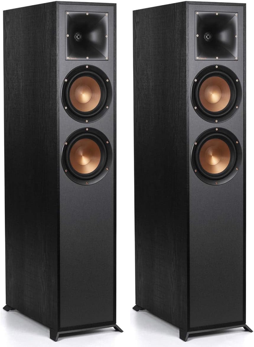 Black Floorstanding Speakers R936