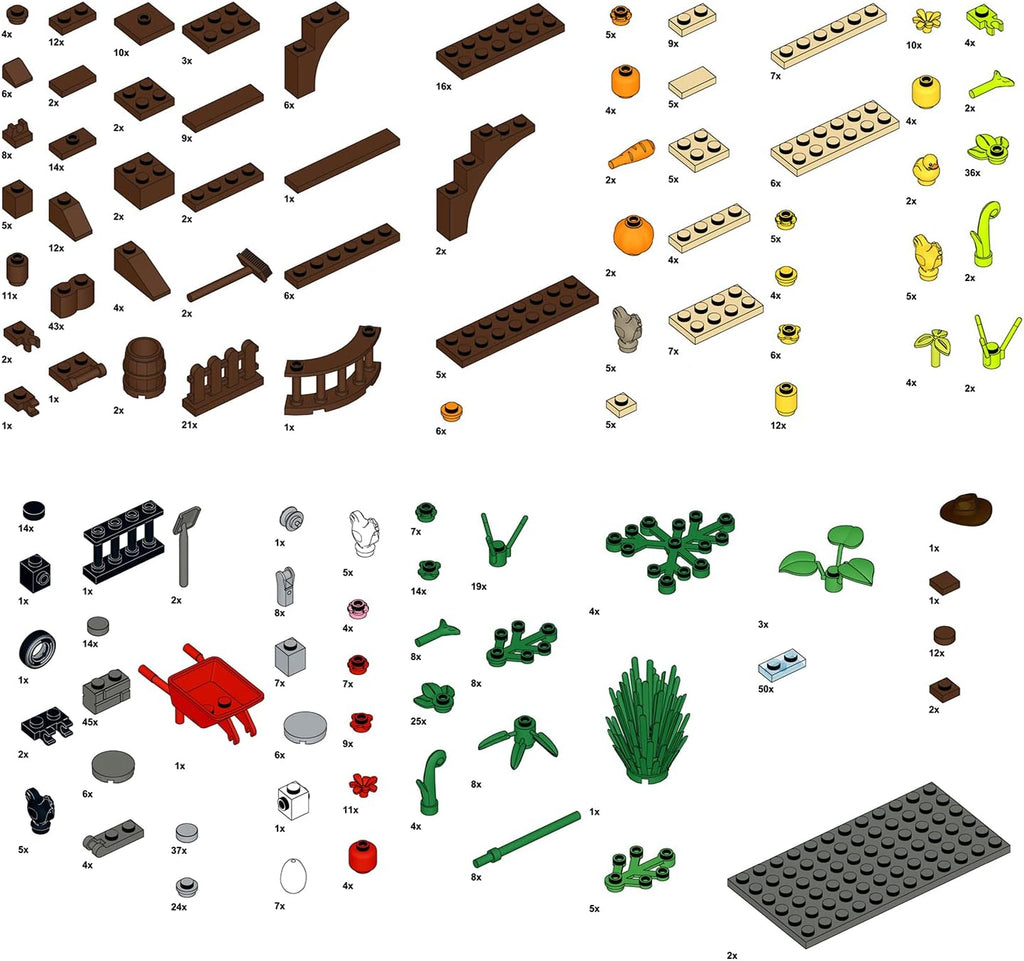 Farm Animal Building Block Toy Set 858pcs M23067