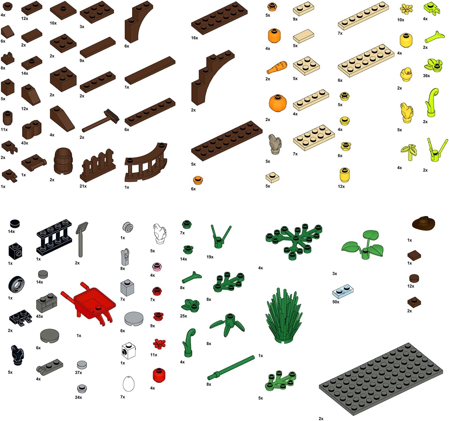 Farm Animal Building Block Toy Set 858pcs M23067