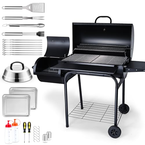 Charcoal Grill Offset Smoker P386270