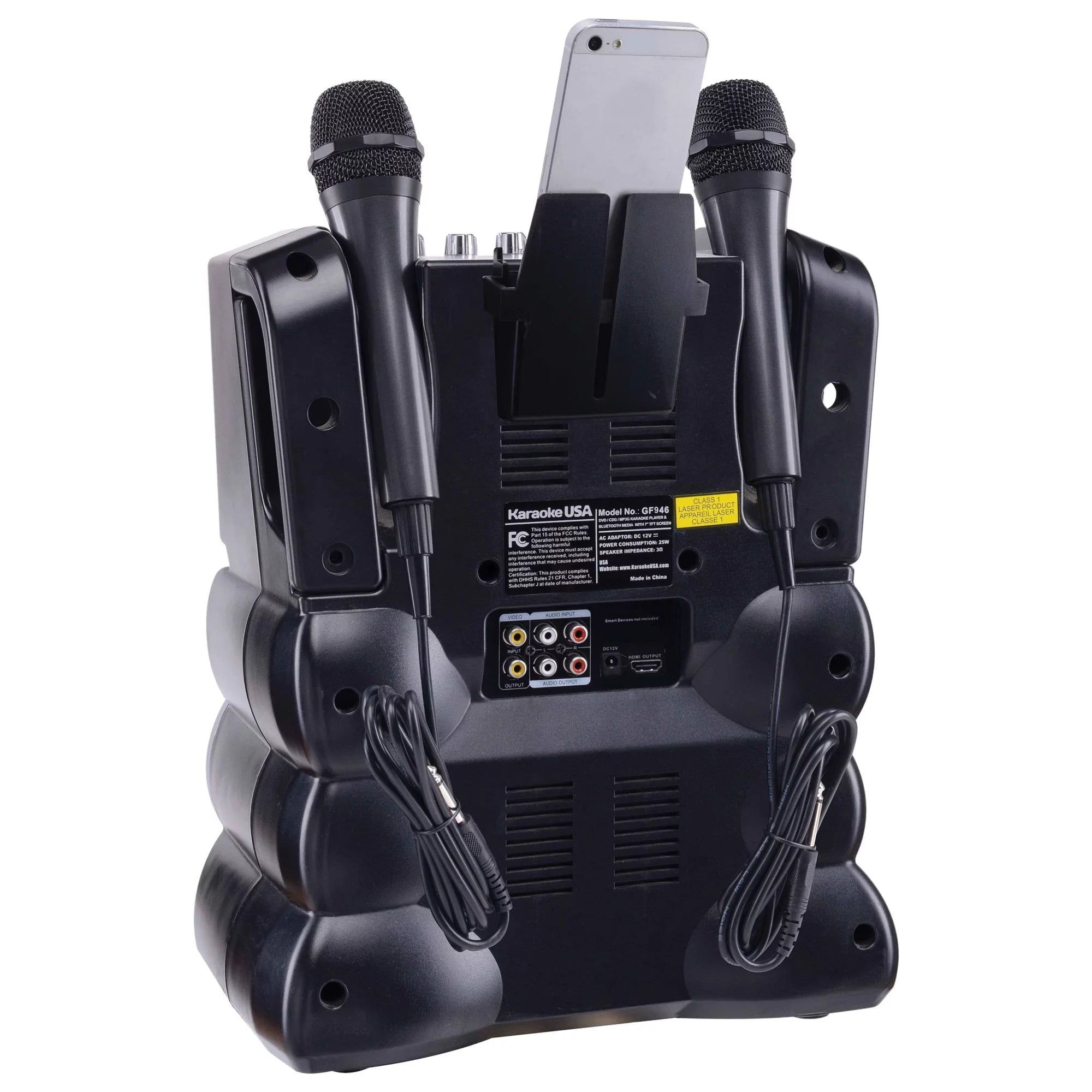 35-Watt Karaoke System with 7" TFT Digital Color Screen, 2 Microphones R3914