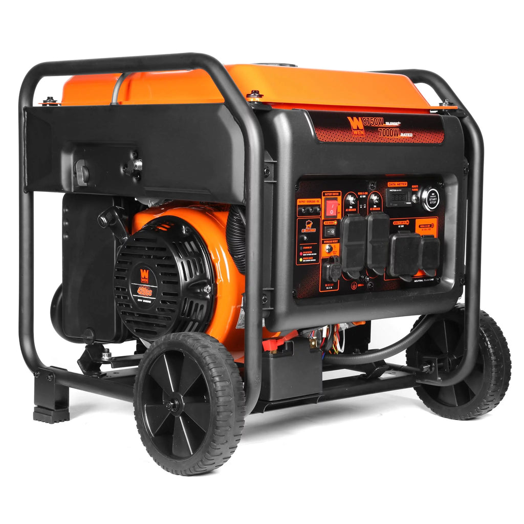 8750-Watt Dual Fuel Open Frame Inverter Generator with Remote Electric Start E15338