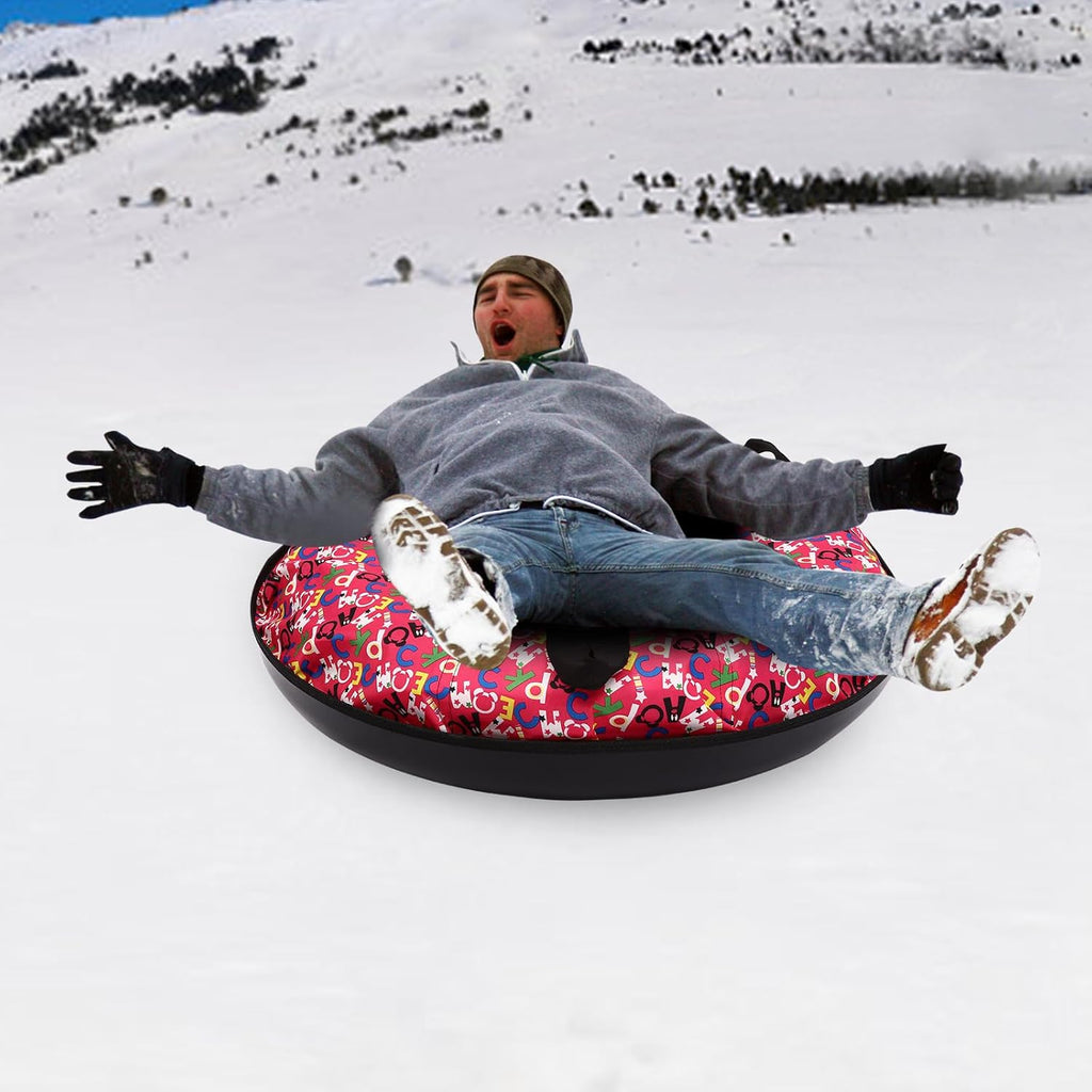 90cm Oxford Cloth Inflatable Snow Sled with Hard Plastic Bottom B644