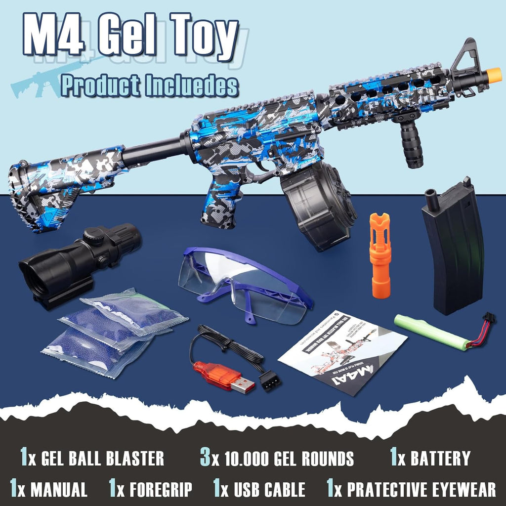 Blue Electric Gel Ball Blaster with Goggles H8187
