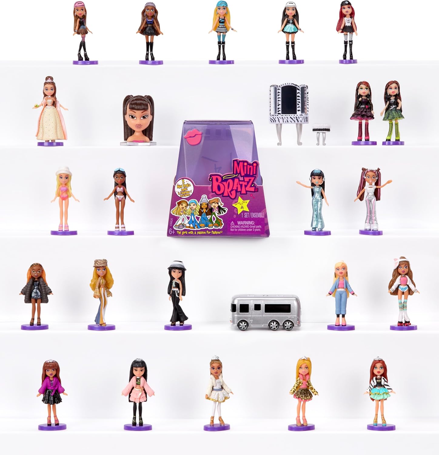 Mini Series 4 Collectible Figures, 2 Mini Dolls per Blind Pack H7277