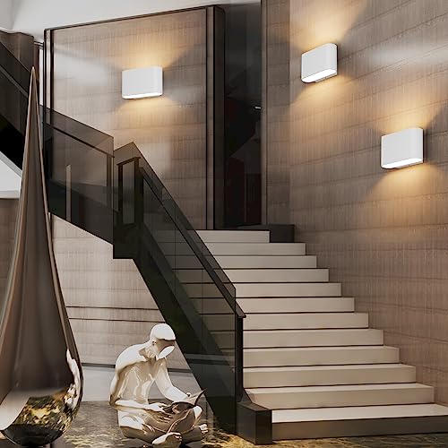 Black LED Wall Sconces 1 Pack Hardwired Up and Down Wall Mount Light Warm White 3000K with G9 Bulbs R66018
