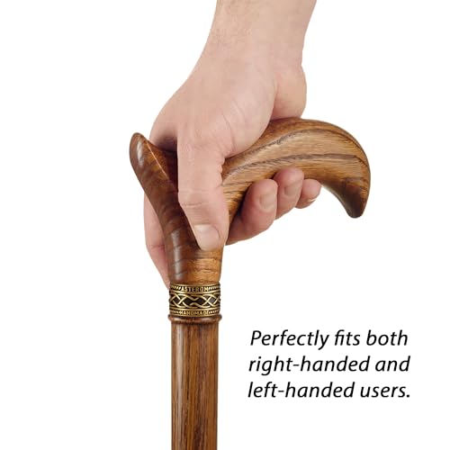 Handmade Ergonomic Wooden Walking Cane N316937