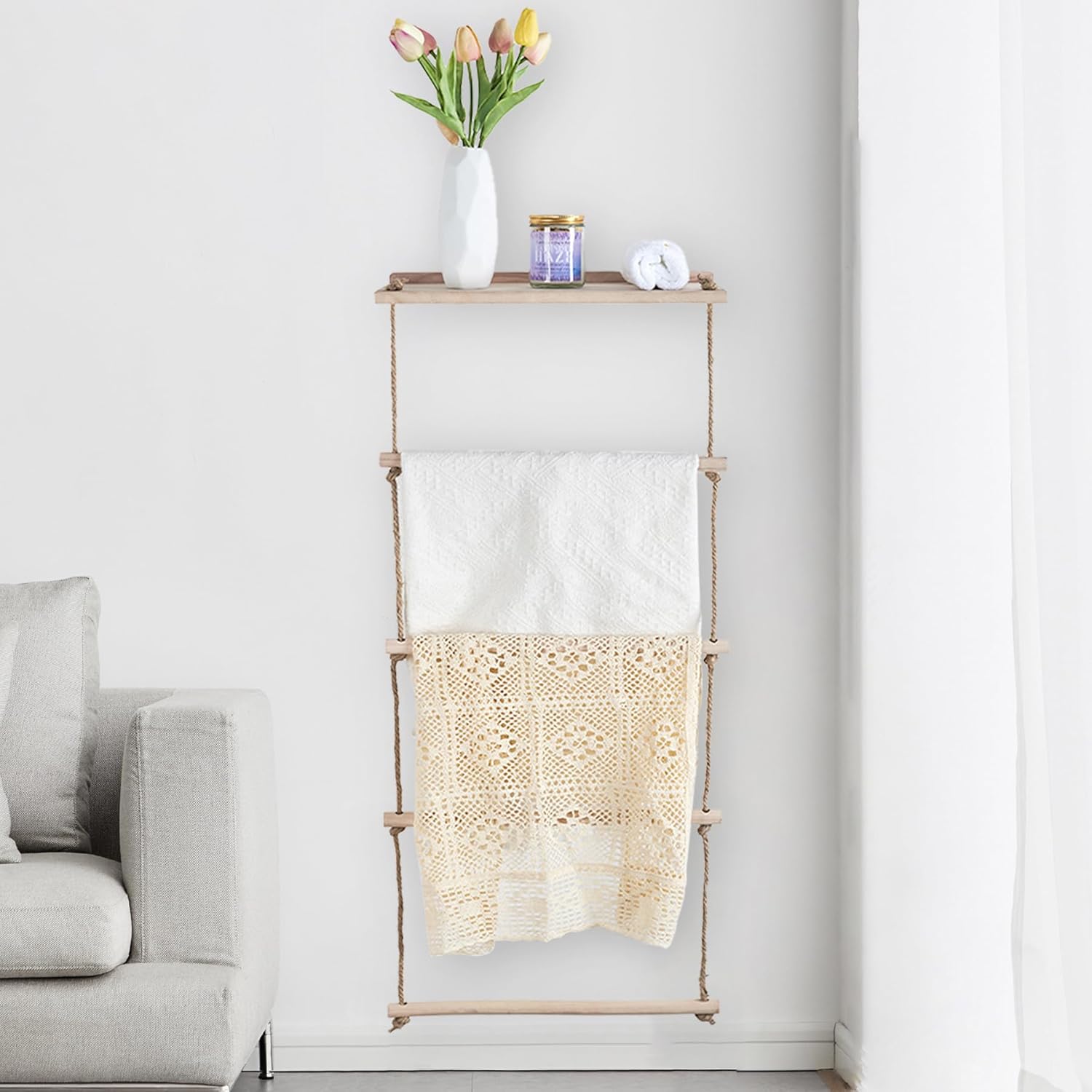 Wooden Blanket Ladder T2511