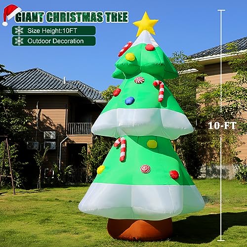 8 FT Christmas Inflatable Santa Claus with Gift Bag, Built-in LED Lights P9360