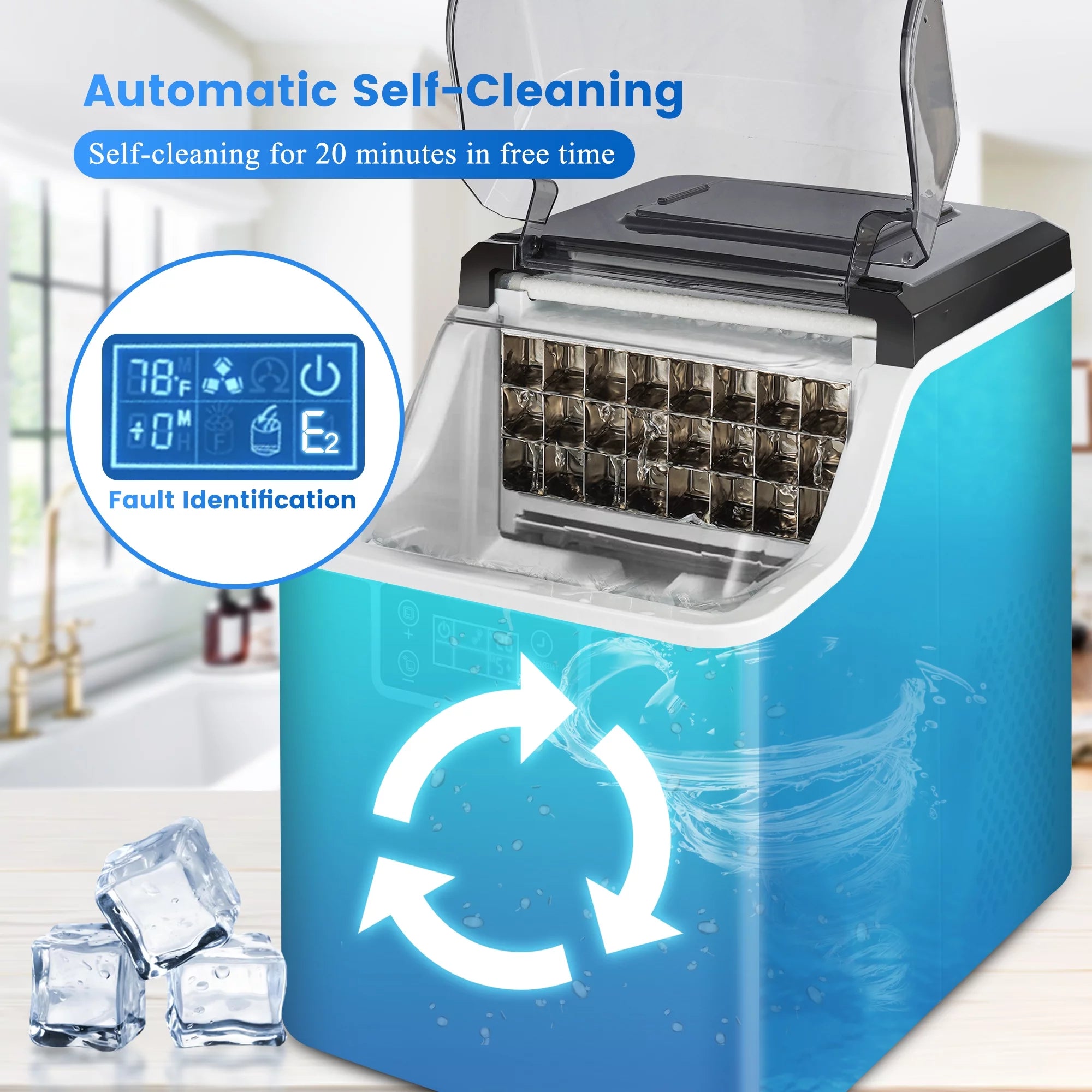 Stainless Steel Ice Maker Q7446