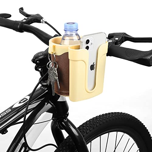 3-in-1 Bike Cup Holder with Cell Phone Keys Holder, Grey Green T4693