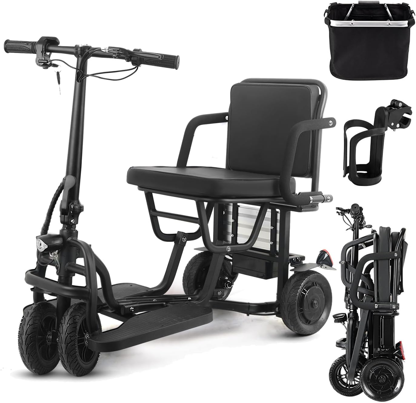 Ultra Lightweight Folding Electric Scooter with Seat K1225