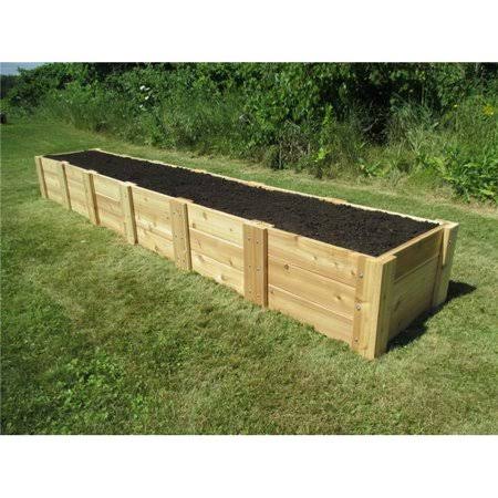 Cedar Raised Garden Bed 2 ft. x 12 ft. x 16.5 in. Z4395