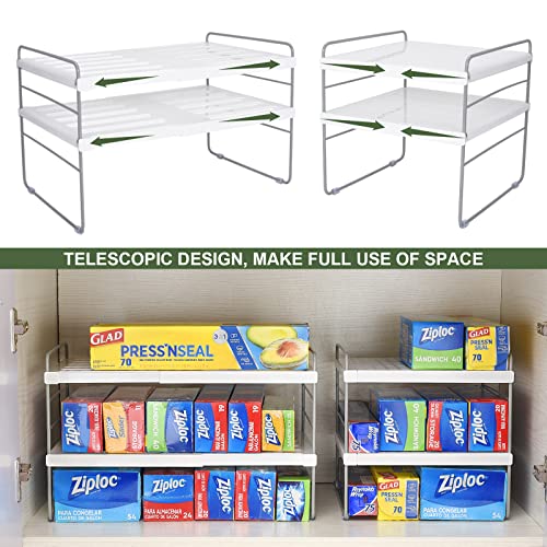 Expandable 3 Tier Kitchen Wrap Box Organizer Rack Q47928