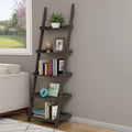 Slate Gray 5 Tier Leaning Bookshelf Z215384