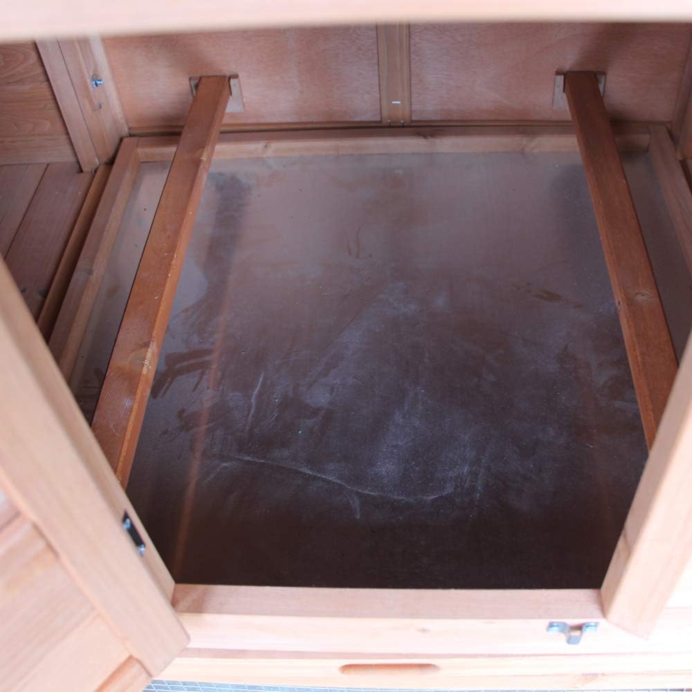 Waterproof Multi-Level Chicken Coop with Ramps, Nesting Box, Wire Fence (75‘’) G152