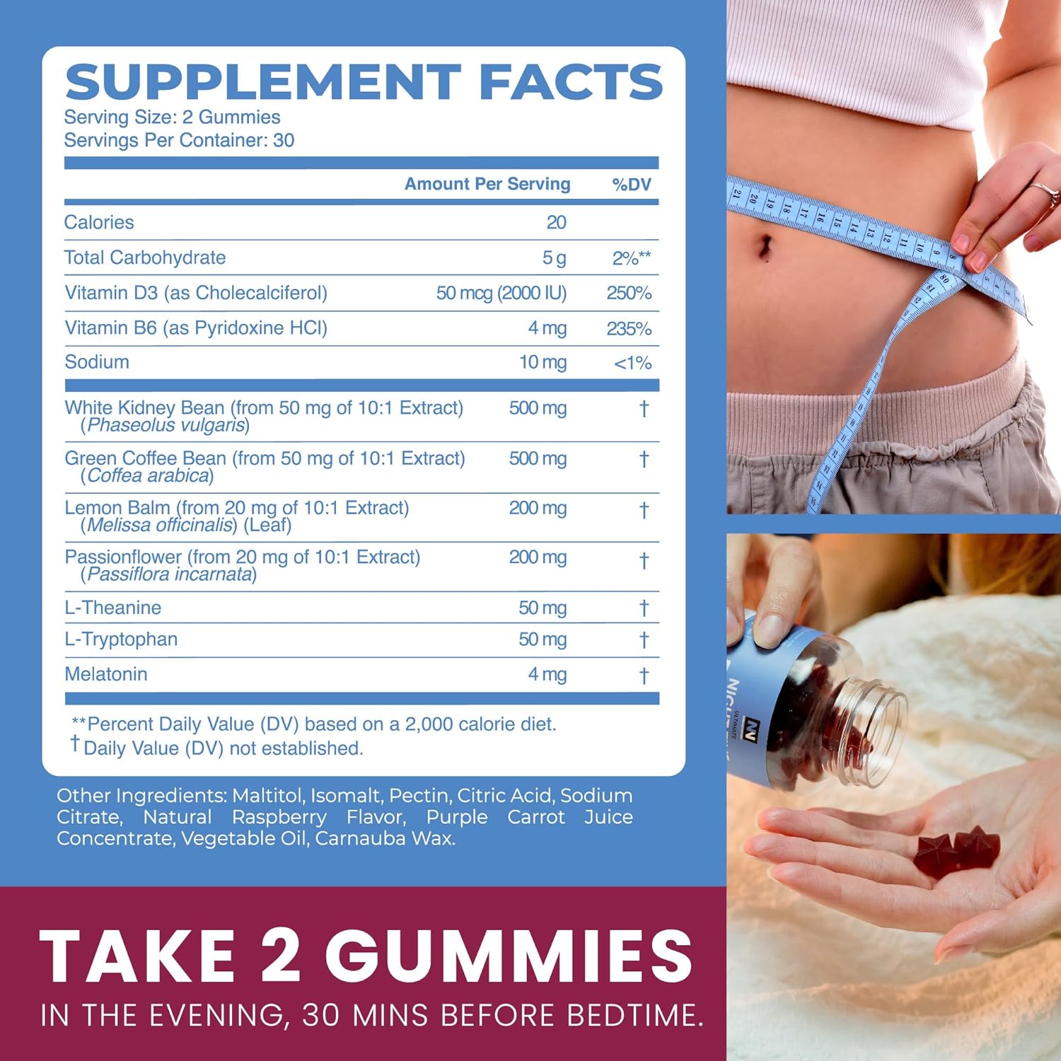 Night Time Fat Burner Gummies 60ct X654381