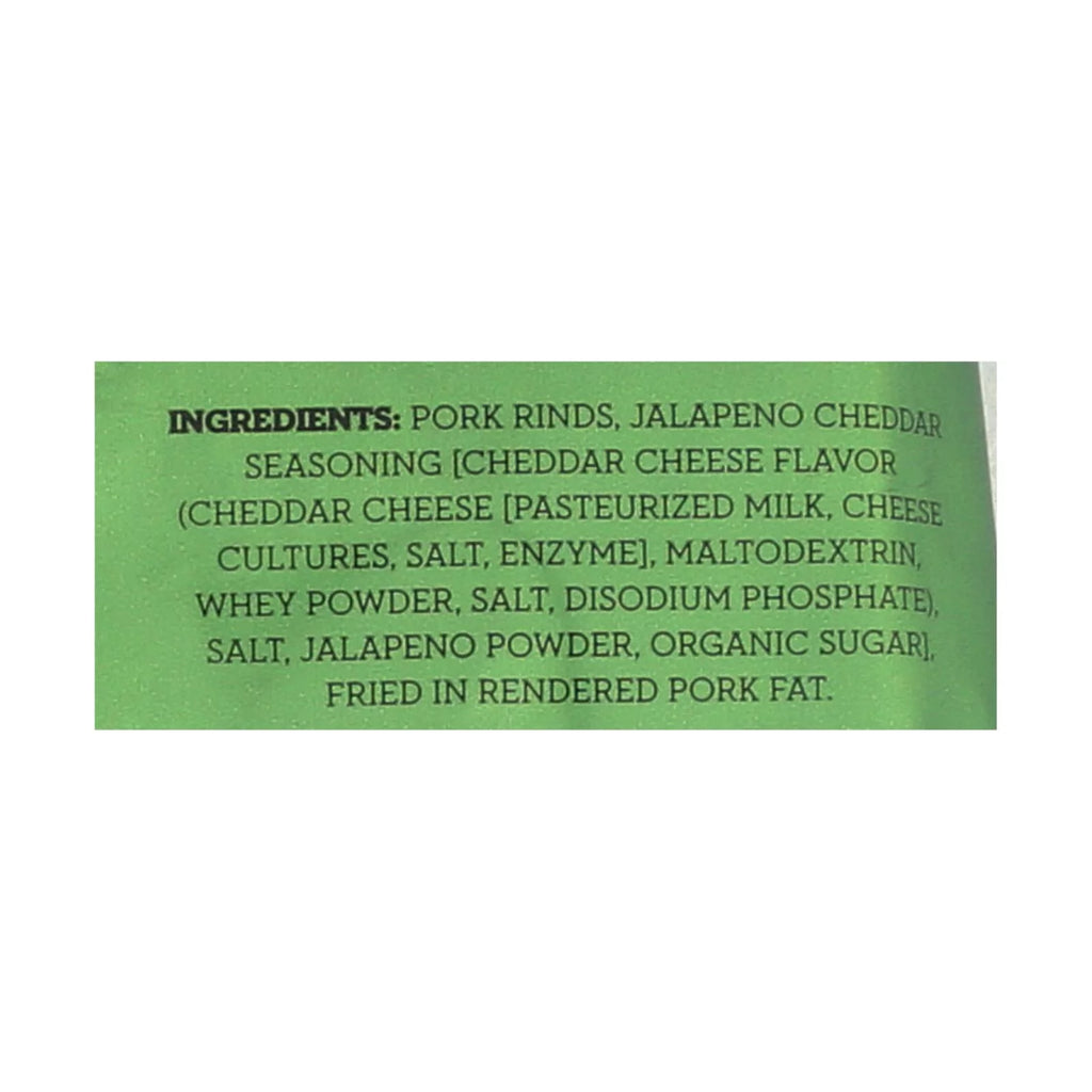 Jalapeno Cheddar Pork Rinds Chicharones Case Of 12 2.5 Oz D191992