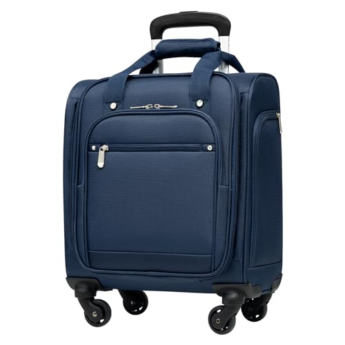 Underseat Carry On Luggage Softside Lightweight Spinner Suitcase O572