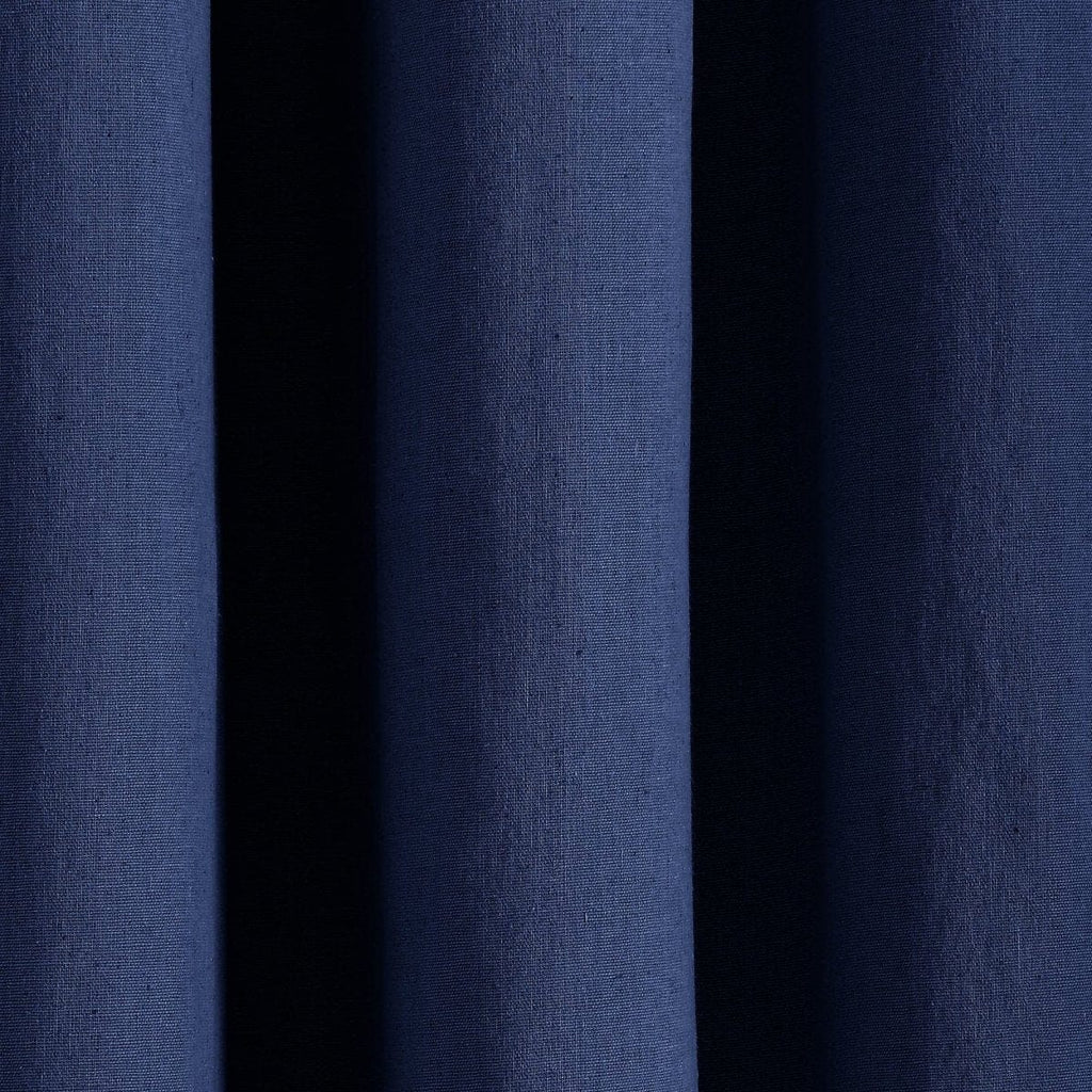 Insulated Grommet Blackout Faux Linen Window Curtain Panel