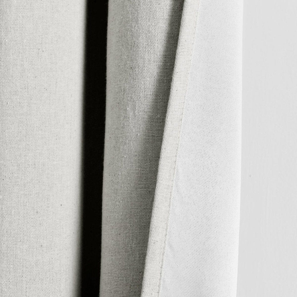 Insulated Grommet Blackout Faux Linen Window Curtain Panel