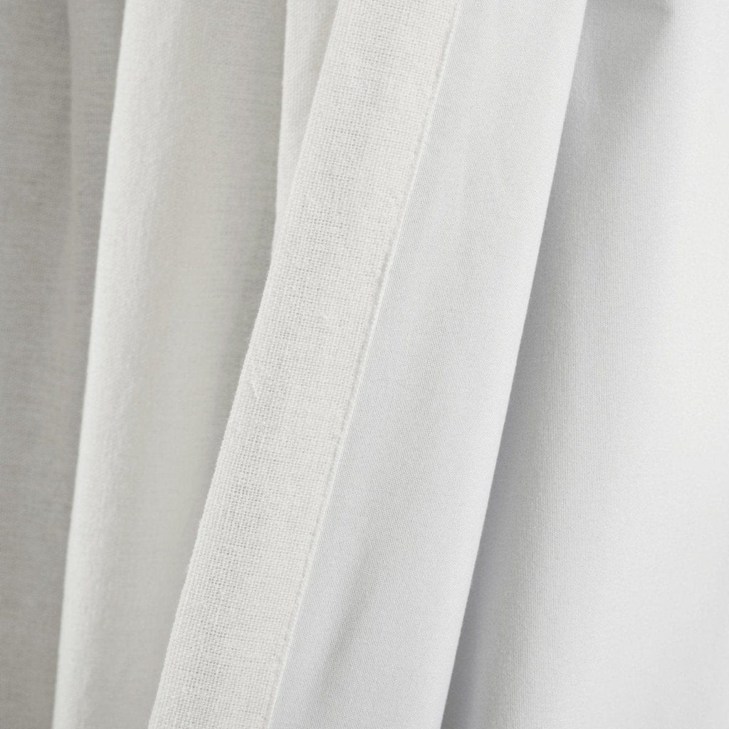 Linen Button Lined 100% Blackout Window Curtain Panel