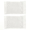 Boho Macrame Indoor/Outdoor Placemat 2-Pack Set
