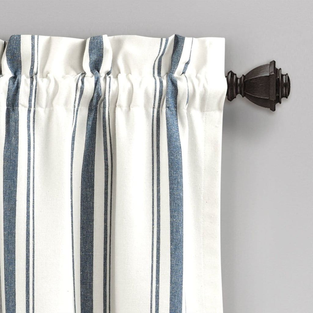 Farmhouse Stripe Yarn Dyed Recycled Cotton Blend Valance