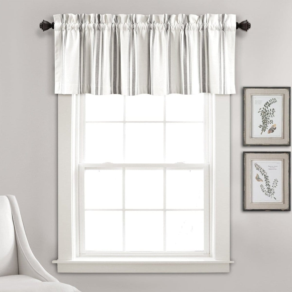 Farmhouse Stripe Yarn Dyed Recycled Cotton Blend Valance