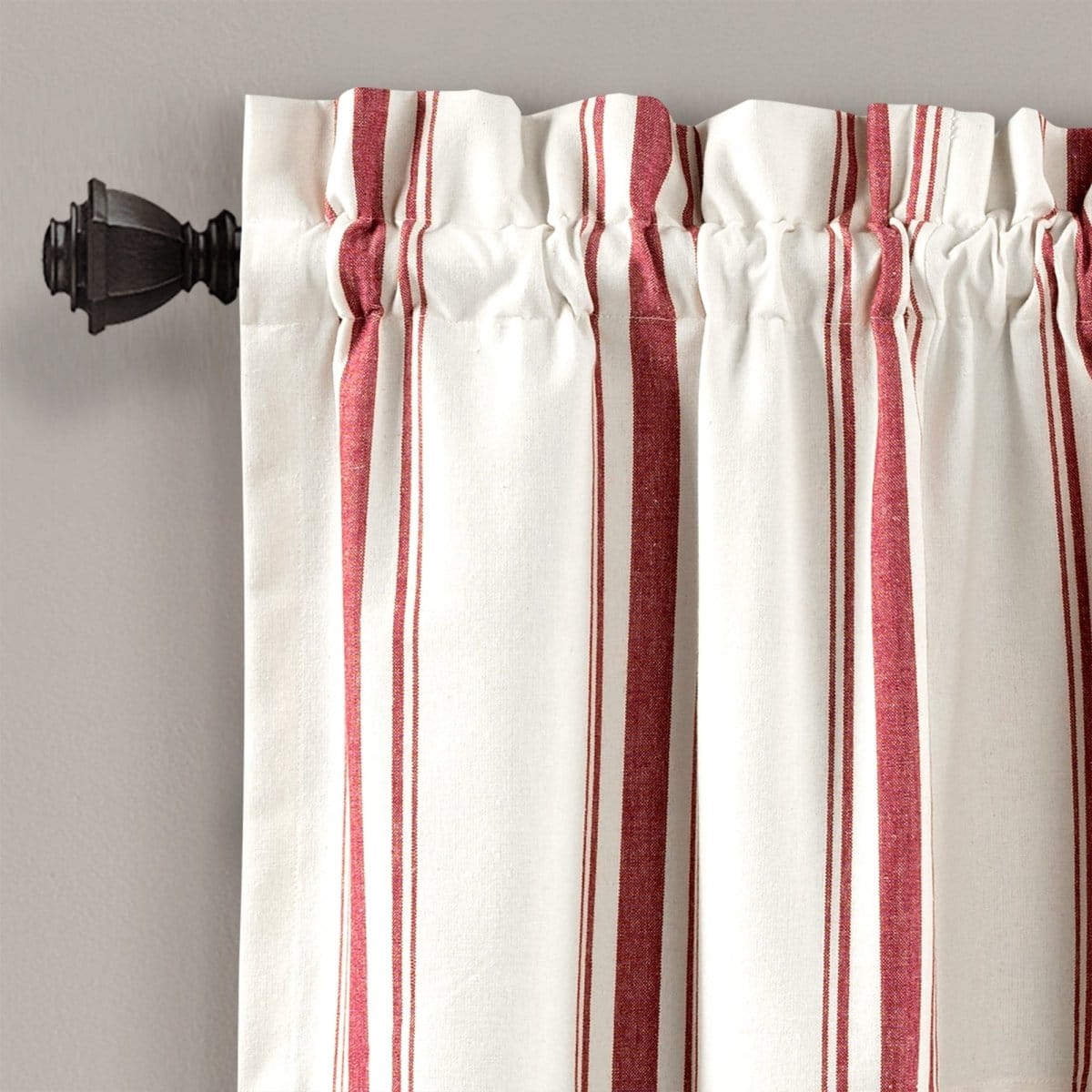 Farmhouse Stripe Yarn Dyed Recycled Cotton Blend Valance