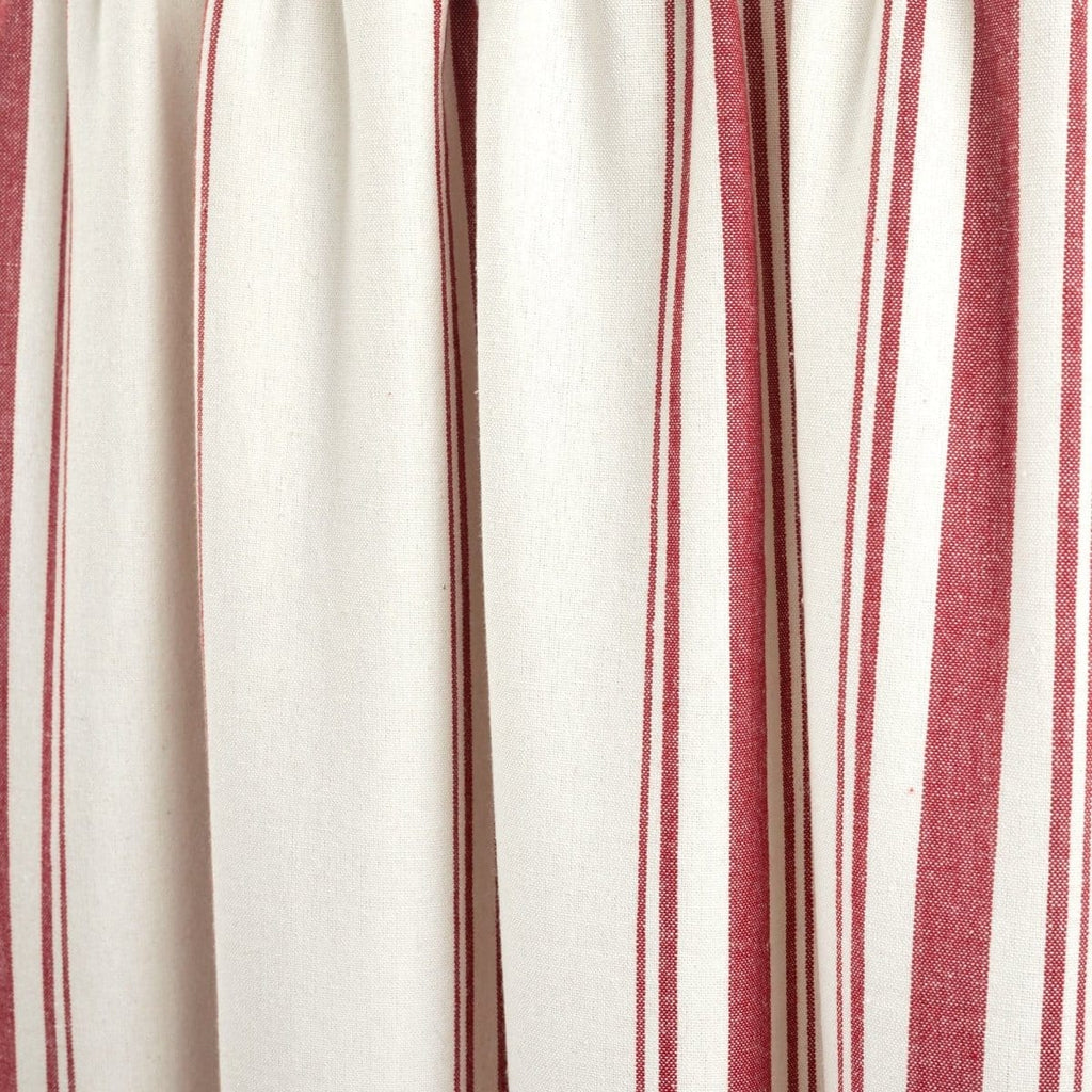 Farmhouse Stripe Yarn Dyed Recycled Cotton Blend Valance