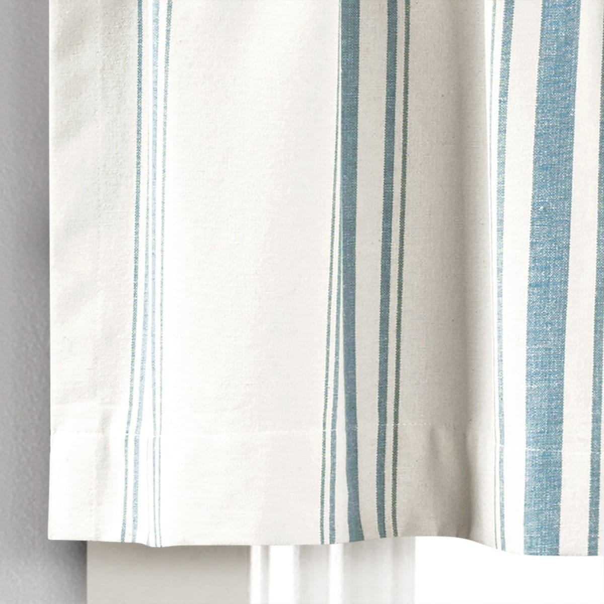 Farmhouse Stripe Yarn Dyed Recycled Cotton Blend Valance