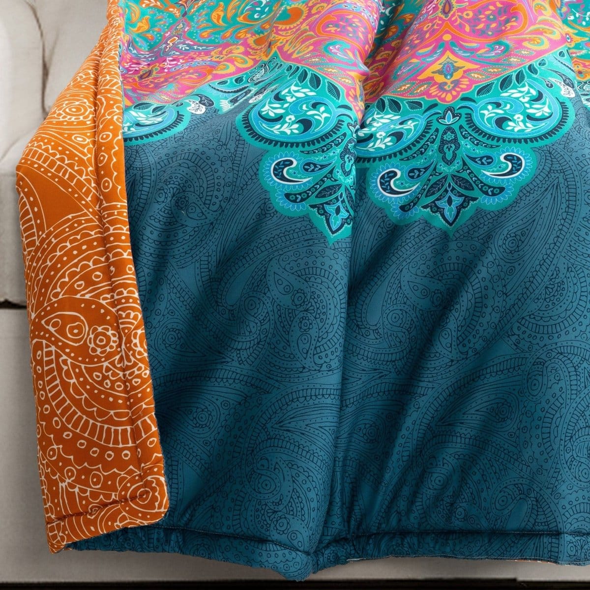 Boho Chic Reversible Throw