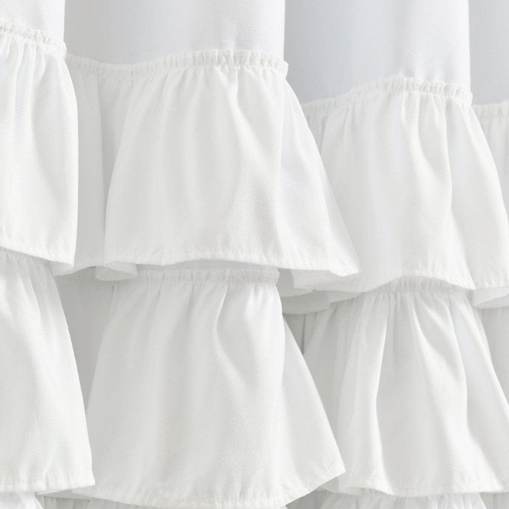 Allison Ruffle 100% Blackout Window Curtain Panel