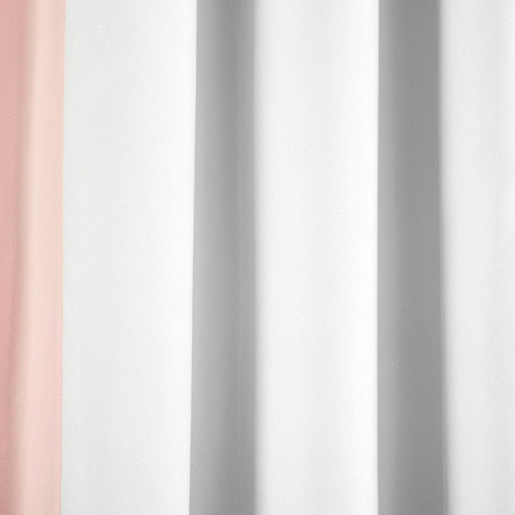 Block Border Blackout Window Curtain Panel