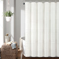 Boho Kendra Tufted Yarn Dyed Recycled Cotton Blend Shower Curtain