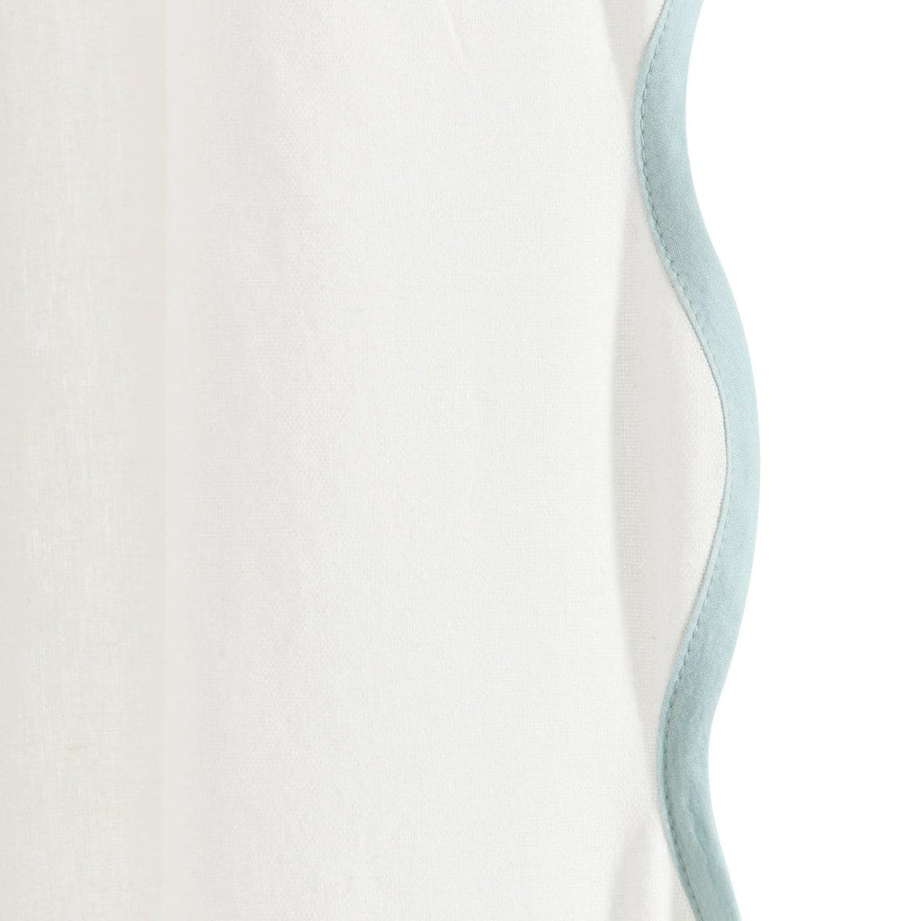 Coastal Chic Scalloped Edge Window Curtain Panel Set
