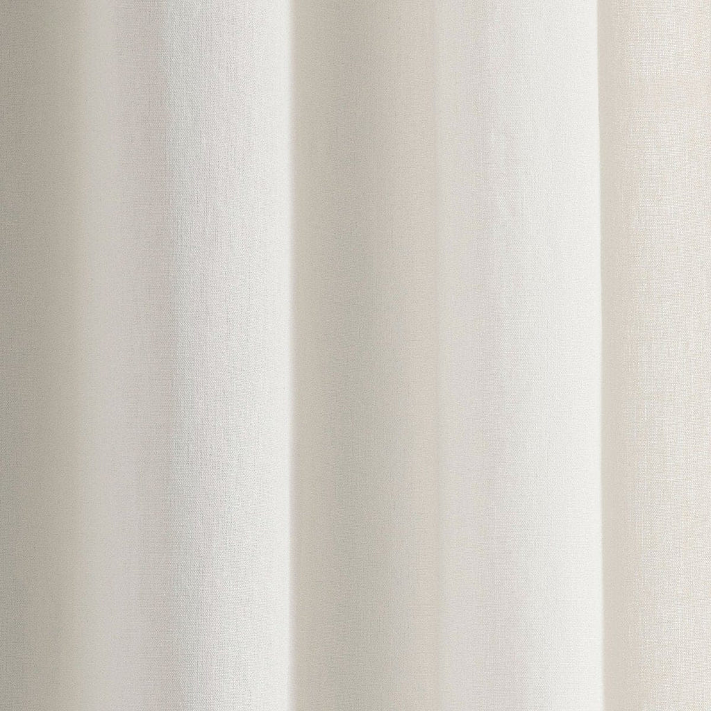 Luxury Modern Flower Linen Like Embroidery Border Window Curtain Panel