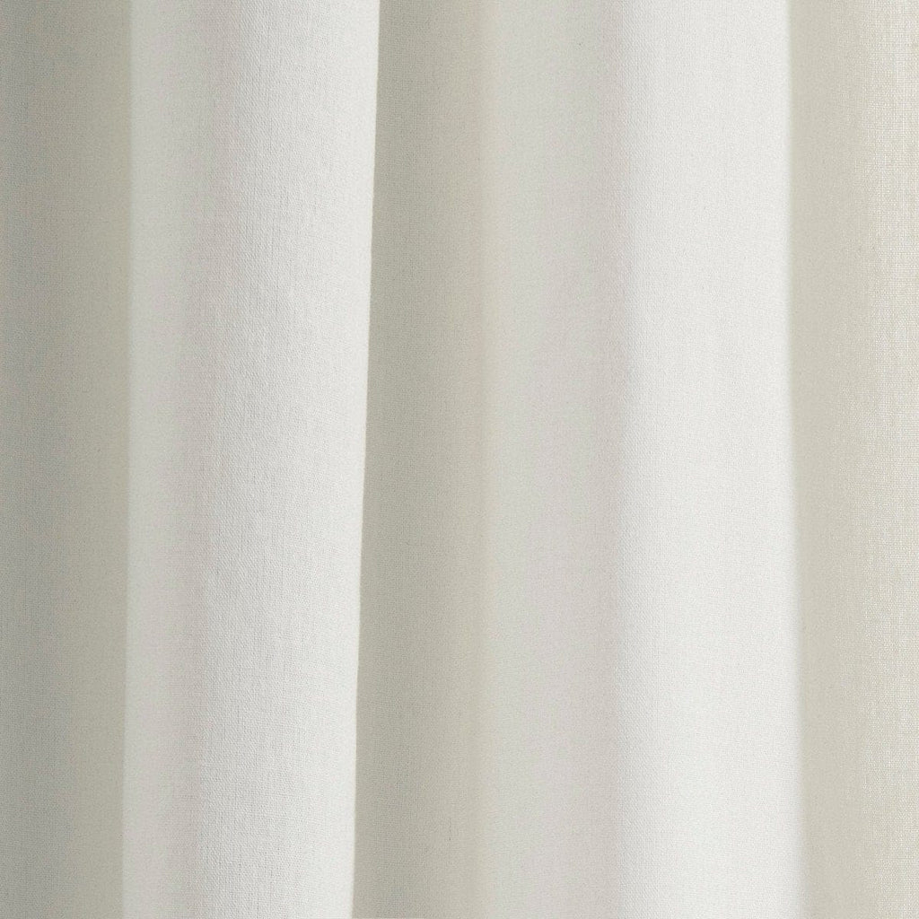 Luxury Modern Flower Linen Like Embroidery Border Window Curtain Panel
