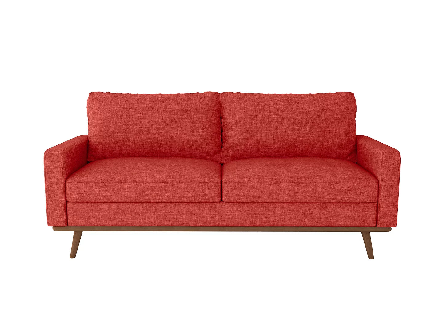 70" Linen Sectional Sofa Sleeper Sofa Oxy Fire Red Z69613