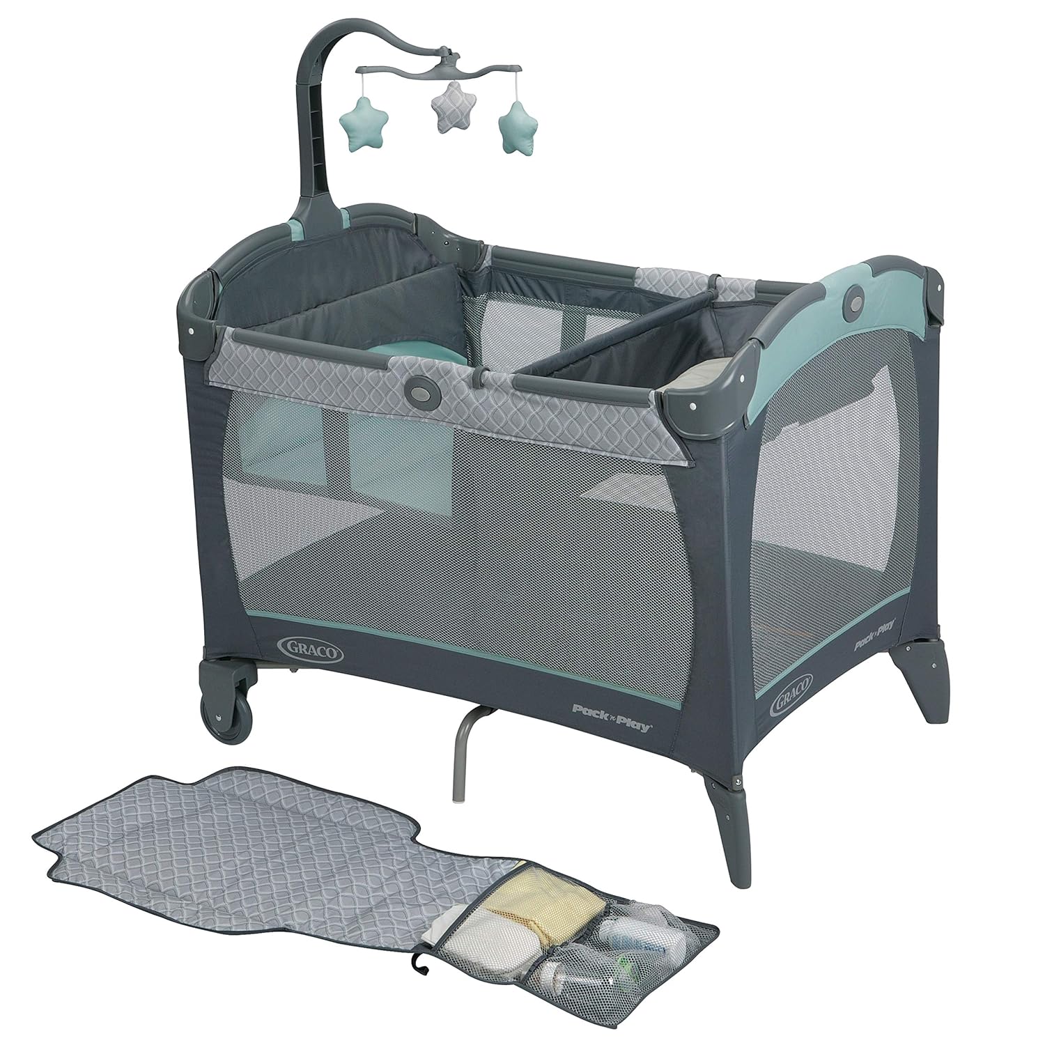 Pack and Play Playard with Portable Changing Pad, 40x28.5x29 Inch Z604