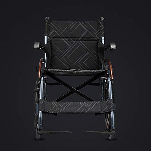 18" Seat 26lbs Magnesium Alloy Self-Propelled Transport Wheelchair X928944