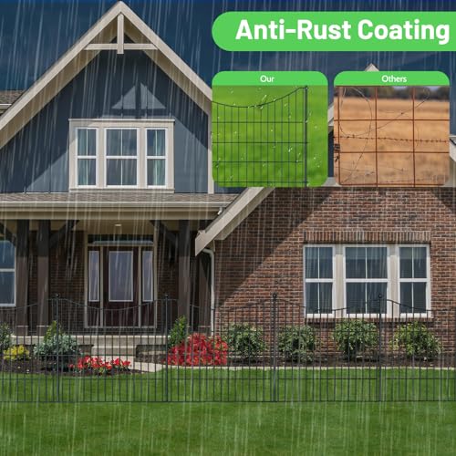 24 in(H) X 10 ft(L) Rustproof Metal Wire Garden Fence U1051