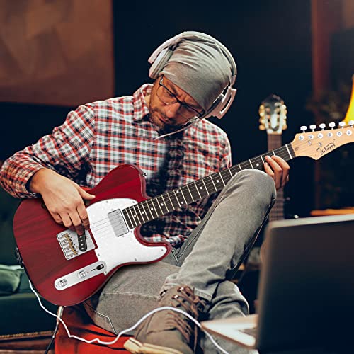 Transparent Wine Red Semi-Hollow Electric Guitar with Rosewood Fingerboard S114